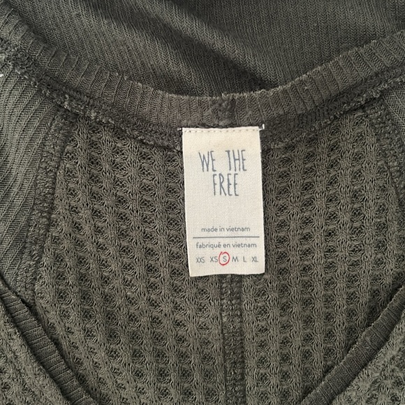 Free People Olive Green knit tunic - Picture 3 of 4